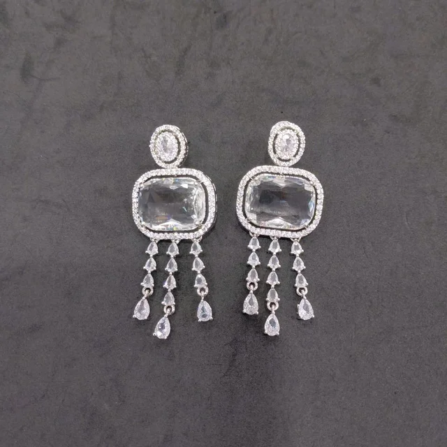 Glostar Jewellery Crystal Cascade Rectangle Drop Earrings