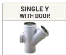 Single Y With Door 160mm (6")