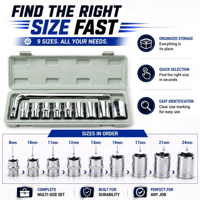 ST10 Socket Set Kit 10pcs