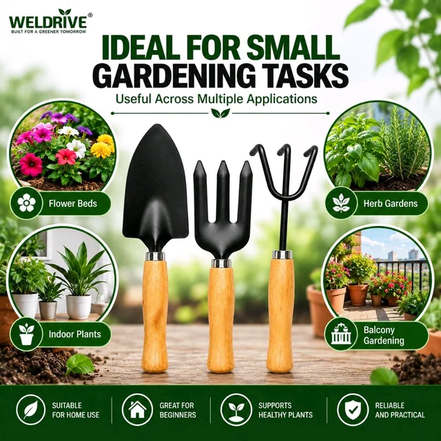 GT1 Garden Tools 3pcs Set For Flower and Vegetables