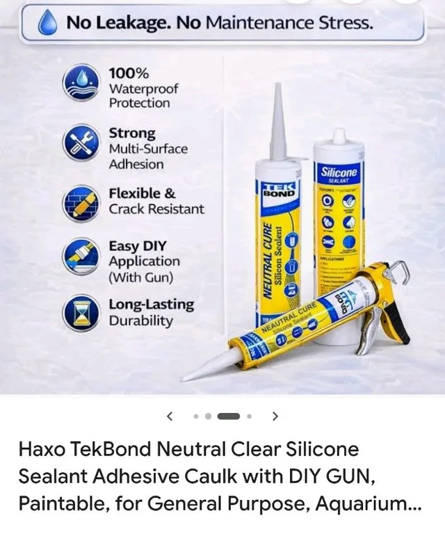 Neutral Cure Silicon Sealants White 280ML For Gaip Filing Glass, Furniture, Sliding and Internal Use