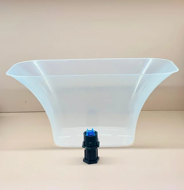Transperent Herbicide Cap With Flat Nozzal