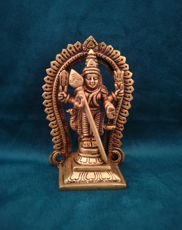GS Decors Brass Murugan Idols 6"