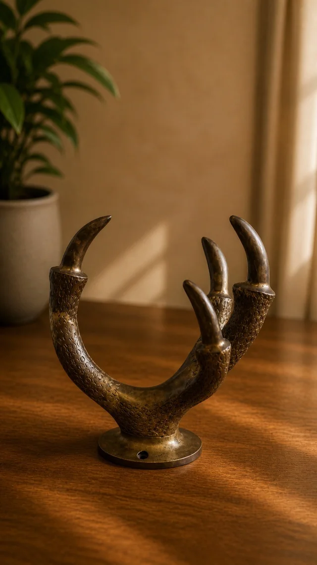 GS Decors Brass Eagle Leg Hanging 8''