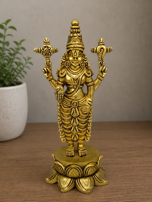 GS Decors Brass Lotus Balaji