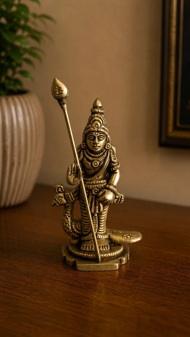 GS Decors Brass Murugan 3.5''