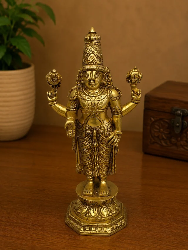 GS Decors Brass Balaji Big 12''