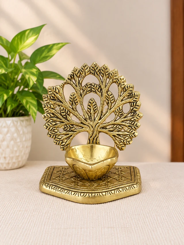 Brass Viruchagam Diya 4''
