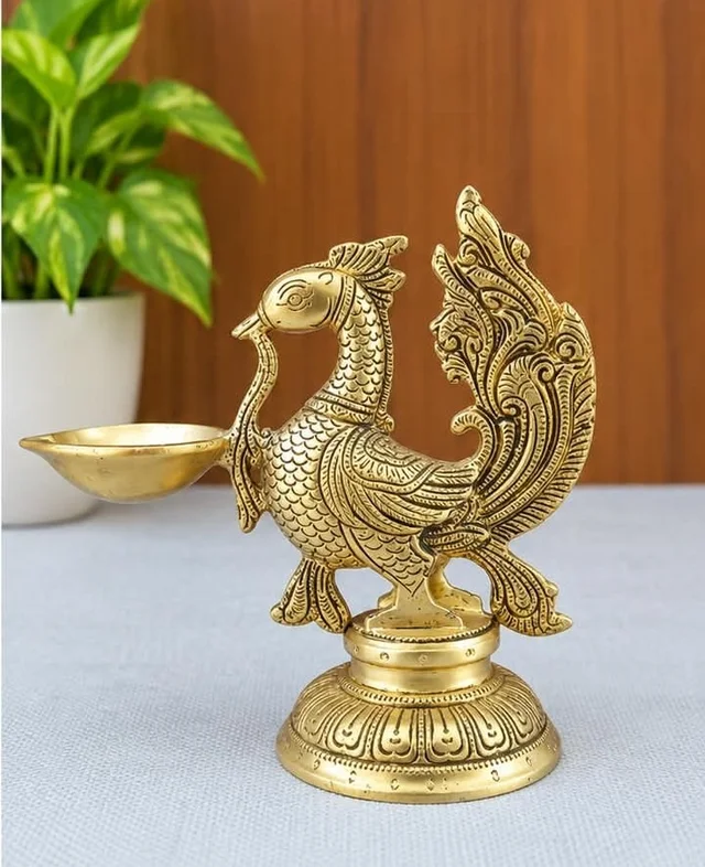 Brass Annam Diya 7'' 