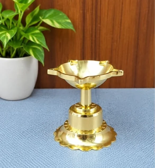 Brass Gold Diya 2''