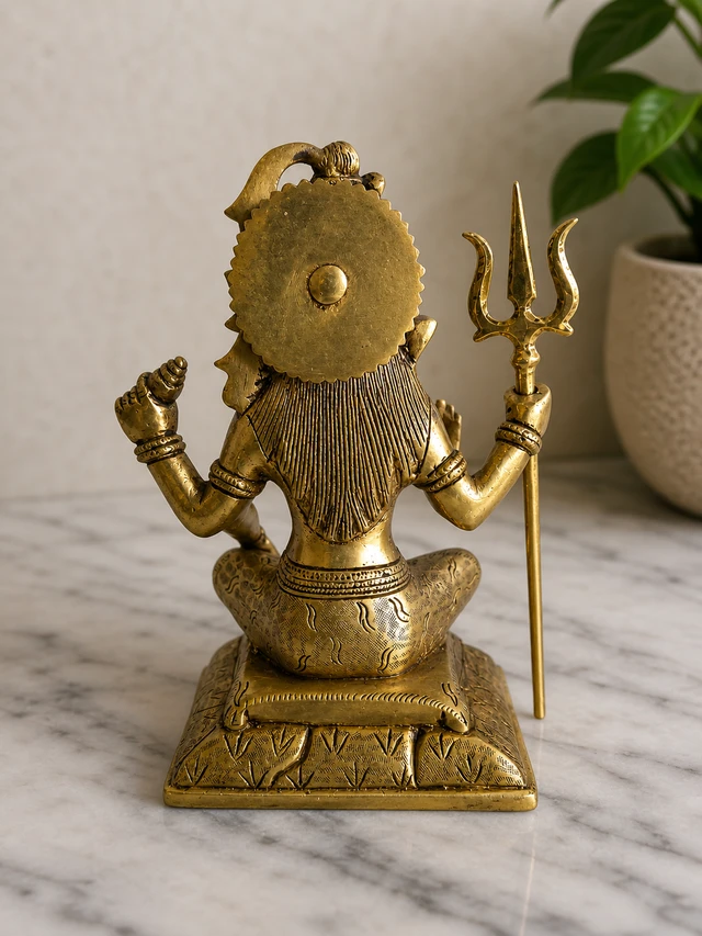 GS Decors Brass Sivan 9''