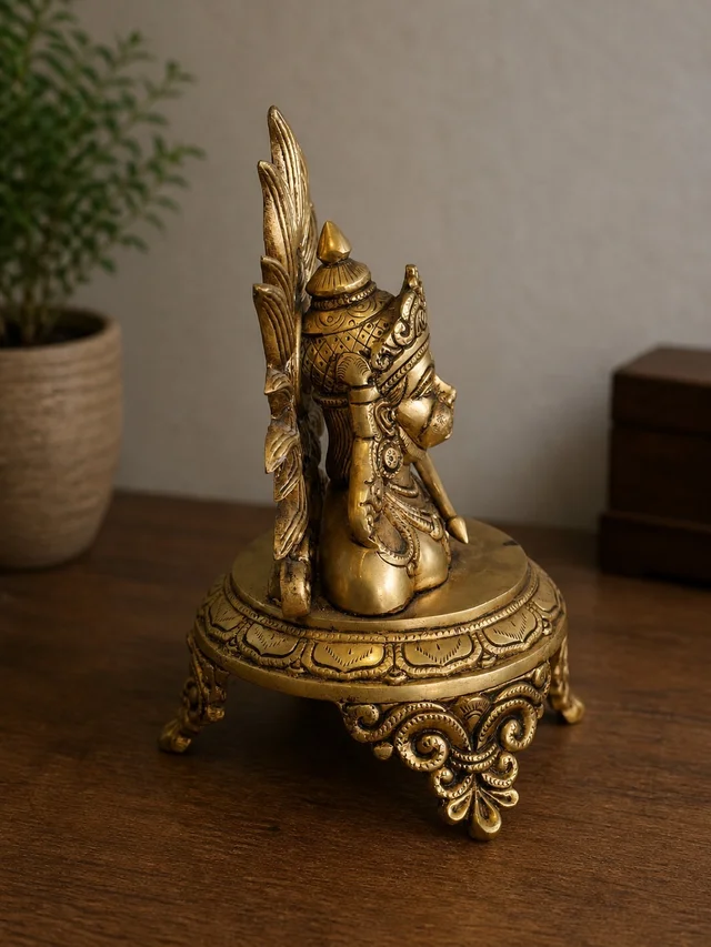 GS Decors Brass Hanuman Face On Base 9.5