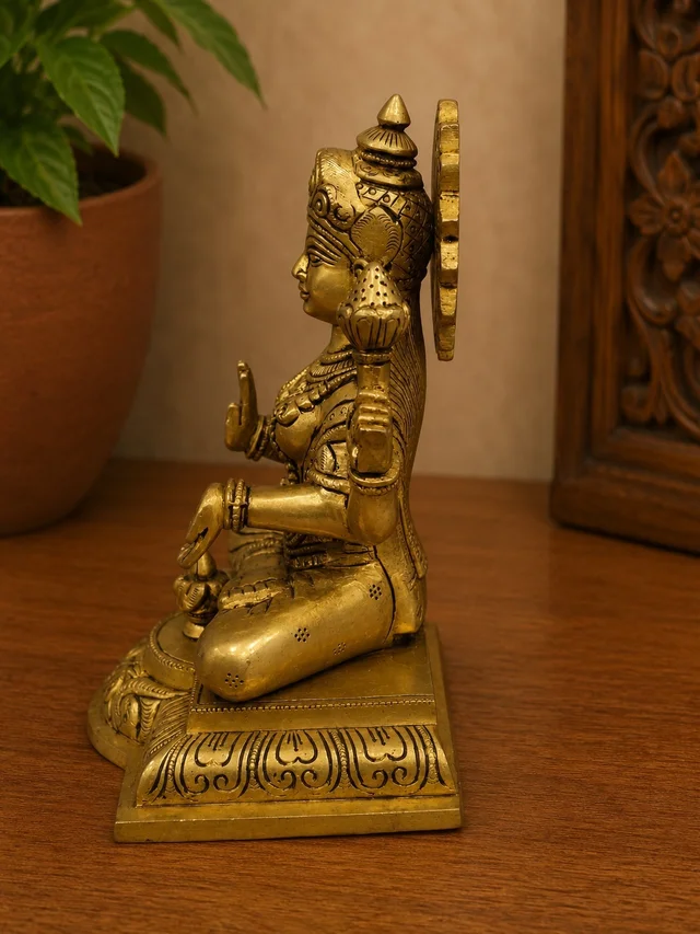 GS Decors Brass Lakshmi 7.5''