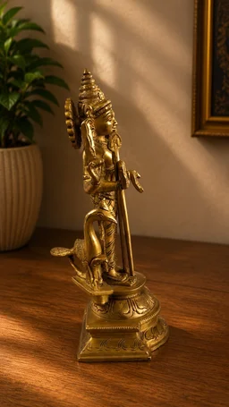 GS Decors Brass Thiruchendur Murugan 9''