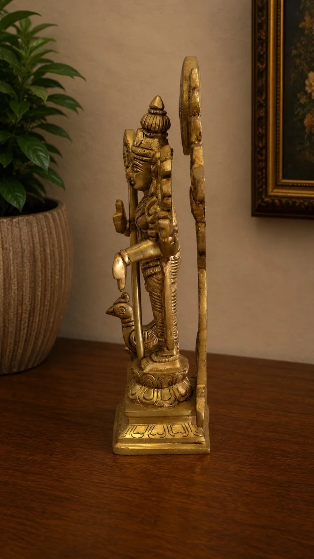 GS Decors Brass Arch Murugan 8''