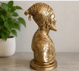 GS Decors Brass Shivaji 7.5''
