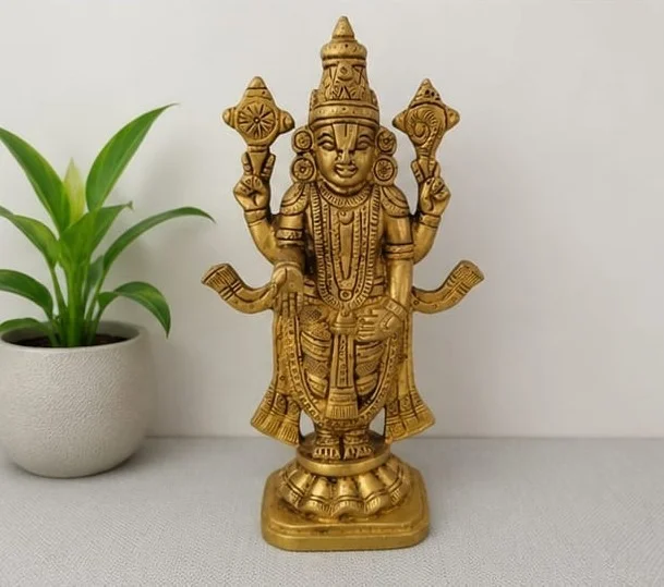 GS Decors Brass Perumal 6.5''