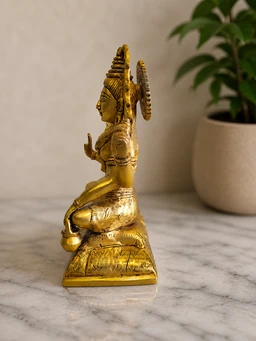 GS Decors Brass Sivan 9''