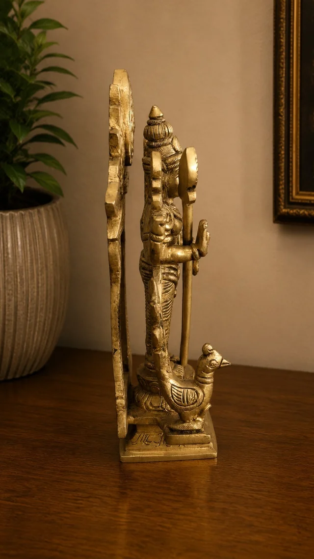 GS Decors Brass Arch Murugan 8''