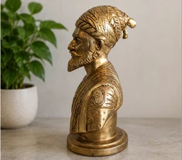 GS Decors Brass Shivaji 7.5''