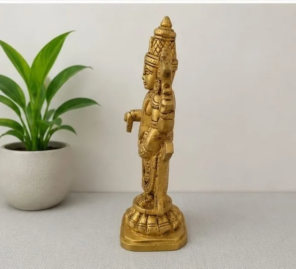 GS Decors Brass Perumal 6.5''