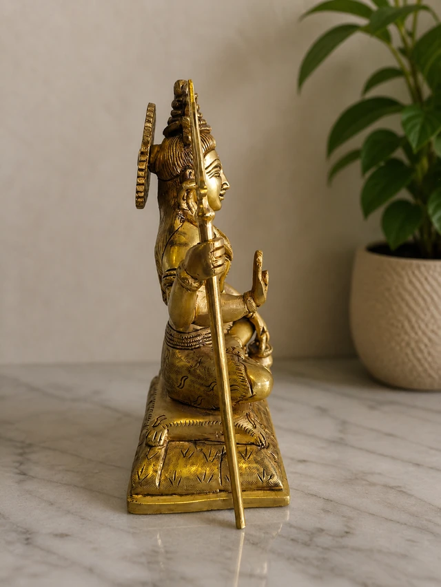 GS Decors Brass Sivan 9''