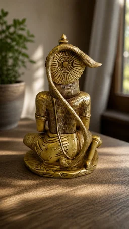 GS Decors Brass Hanuman 9''