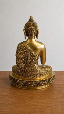 GS Decors Brass Buddha 8''