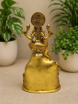 GS Decors Brass Lakshmi Kuberar 10''