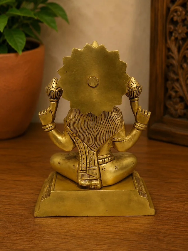 GS Decors Brass Lakshmi 7.5''