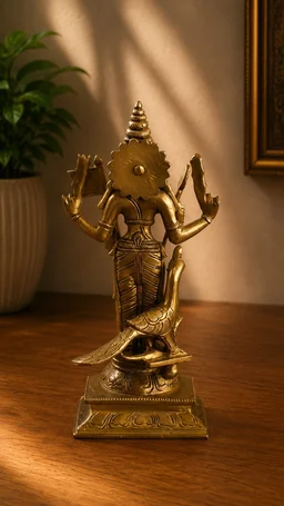 GS Decors Brass Thiruchendur Murugan 9''