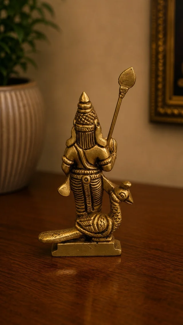 GS Decors Brass Murugan 3.5''