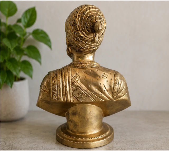 GS Decors Brass Shivaji 7.5''