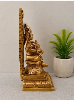 GS Decors Brass Arch Saraswathi 6''