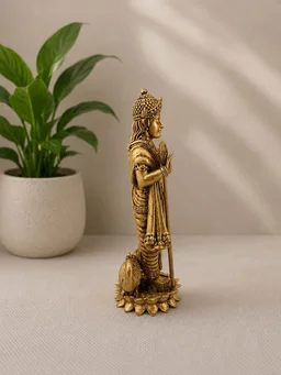 GS Decors Brass Fine Art Murugan 6''