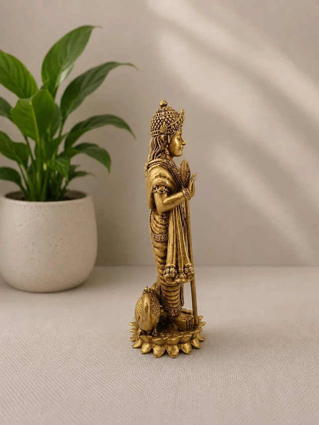 GS Decors Brass Fine Art Murugan 6''