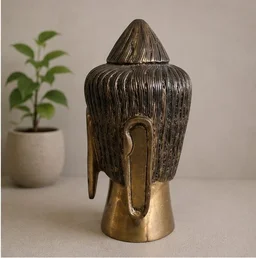 GS Decors Brass Buddha Face 8.5''