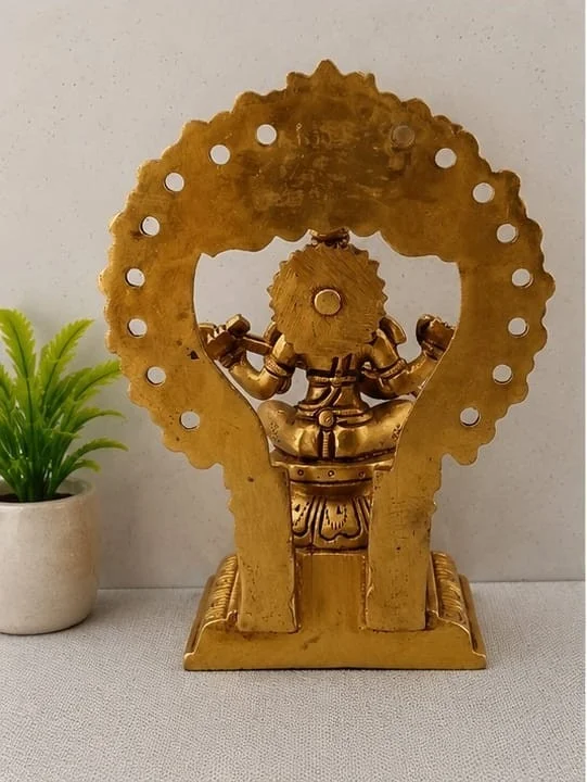 GS Decors Brass Arch Saraswathi 6''