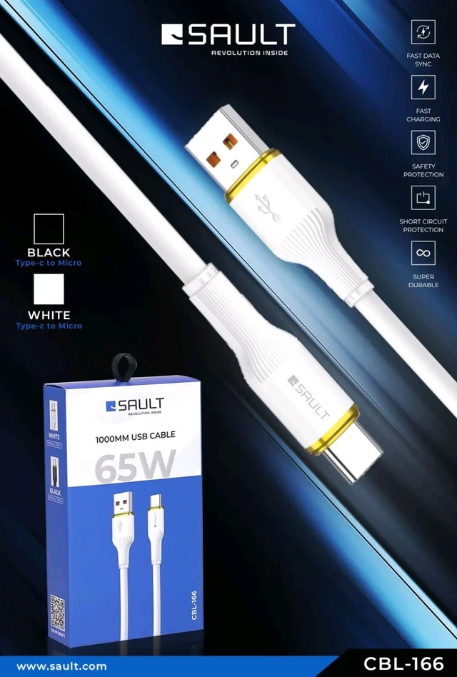 Cable Micro And Type c 65W CBL-166