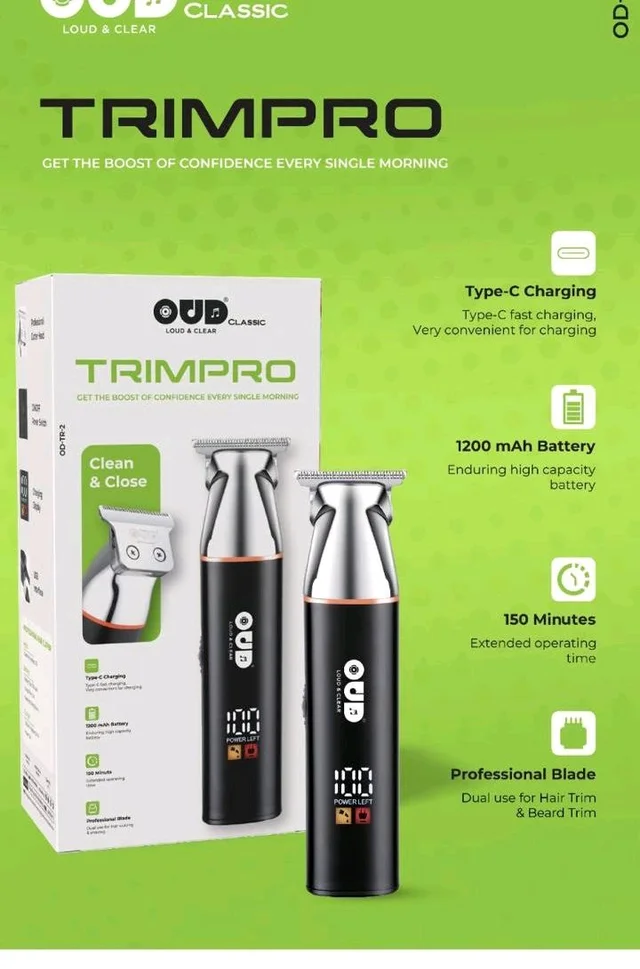 OUD Trimmer OD-TR-2 TRIMPRO Heavy Quality With Type-C Changing Port Heavy Quality 