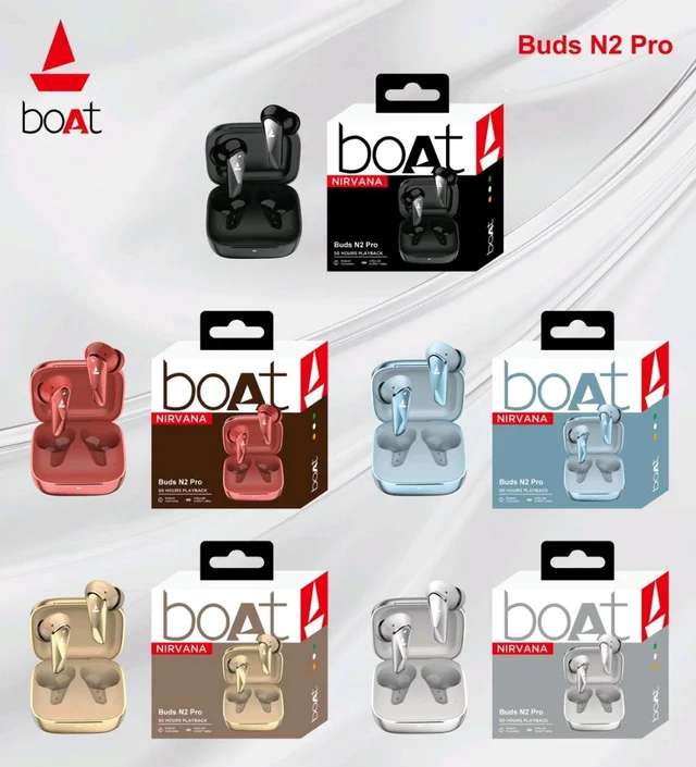 Buds N2 Pro Boat OG Sound Quality Shiny Buds With Volume Control 