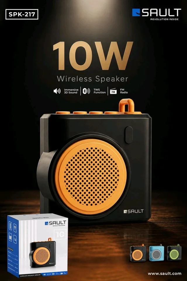 Sault 10W Wireless Speaker SPK-217 BEST QUALITY SOUND 