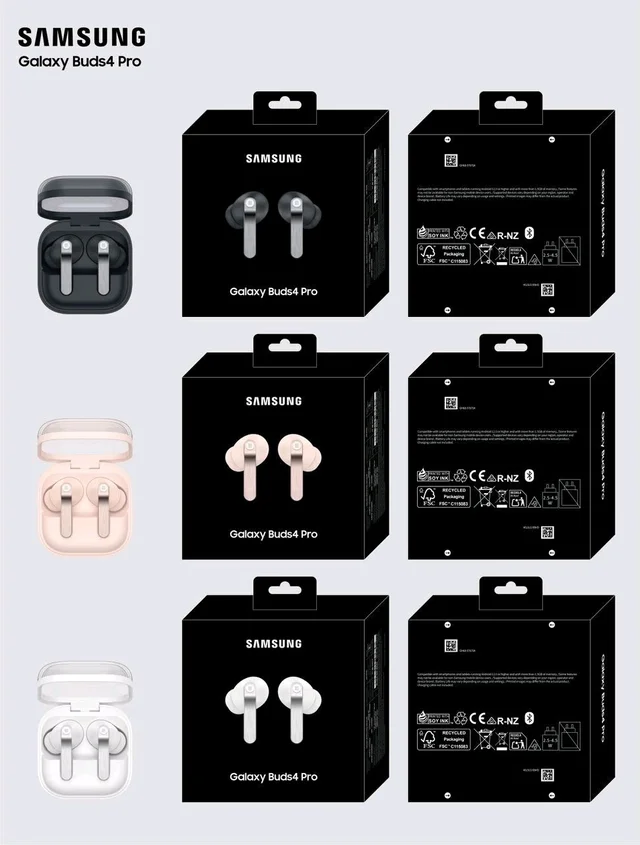 Samsung Galaxy Buds4 Pro  Hard Packing Box Og extra Bass Sound OG Quality Sound 