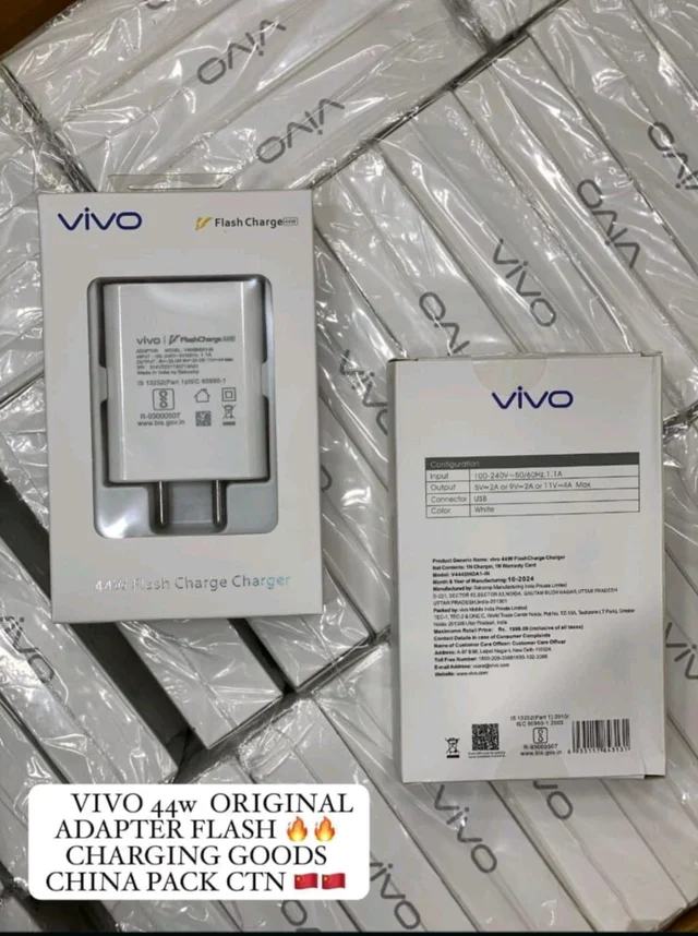 VIVO 45W CHARGER Flash Charge Support Usb Port One Year Warranty With SK Logo