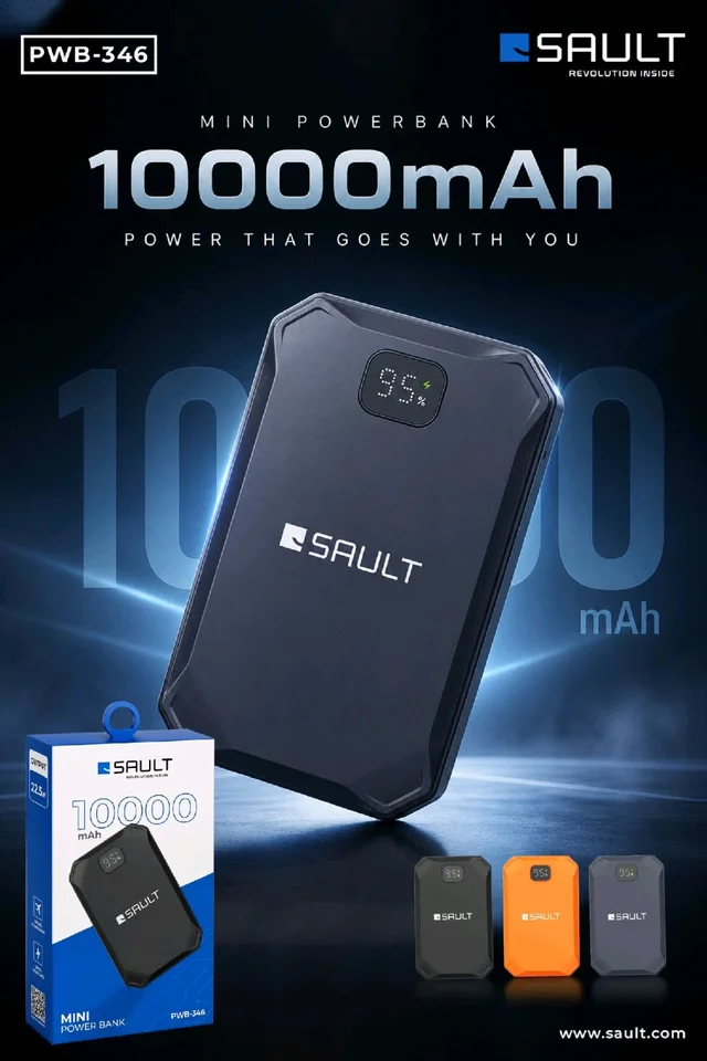SAULT Power Bank 1000mAh PWB-346 MINI POWER BANK 