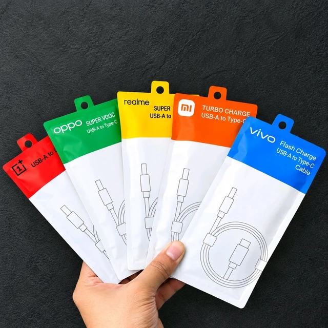 USB TO TYPE -C Mic 5 Model Og Pouch Packing Cable With Fast Flash Tarbo Charging (OG Import Quality Cable)