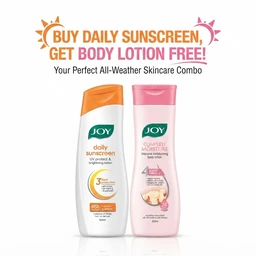 Joy Daily Sunscreen + Joy complete Moisture Bodylotions