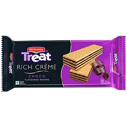 Britannia Treat Rich Creme Choco Flavoured Wafers, 55 g