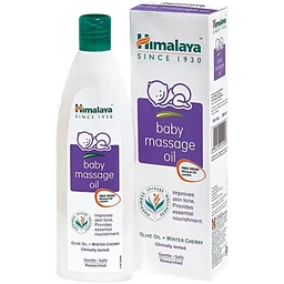 Himalaya Baby Massage Oil - With Olive Oil & Winter Cherry, 200 ml