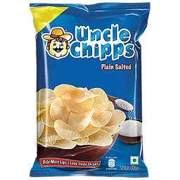 Uncle chipps Plain Salted Potato Chips, 80 g